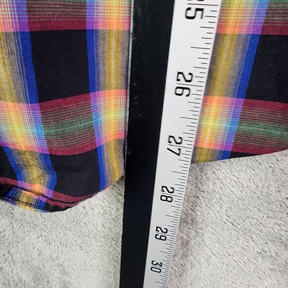 Mens Perry Ellis Multicolor Dress Shirt Slim Fit Button Down Long Sleeve Size L - Picture 7 of 8